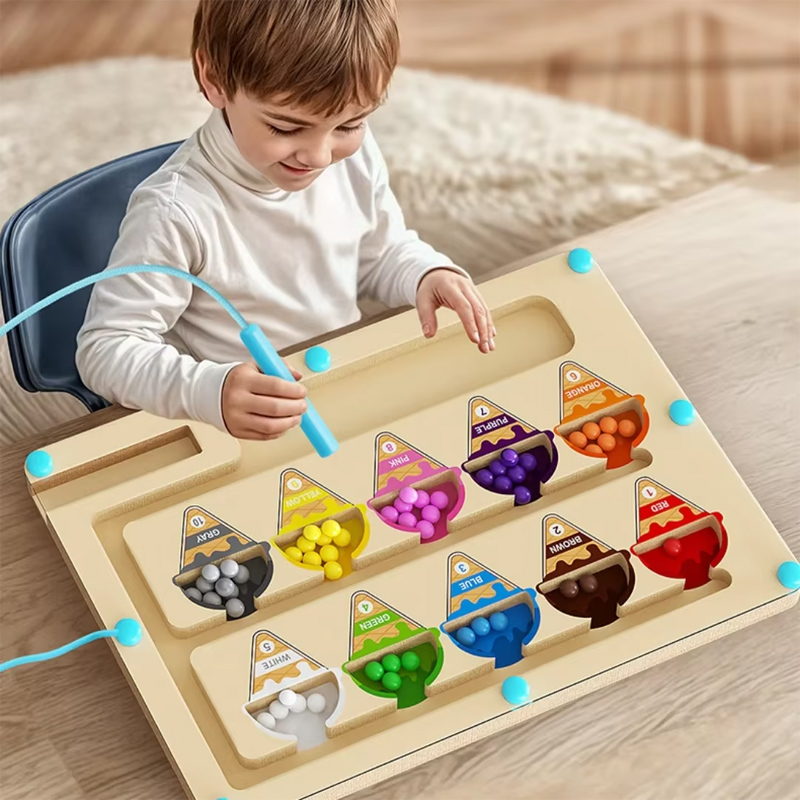 Kids Education Number - IJs magnetische kleur en nummer doolhof