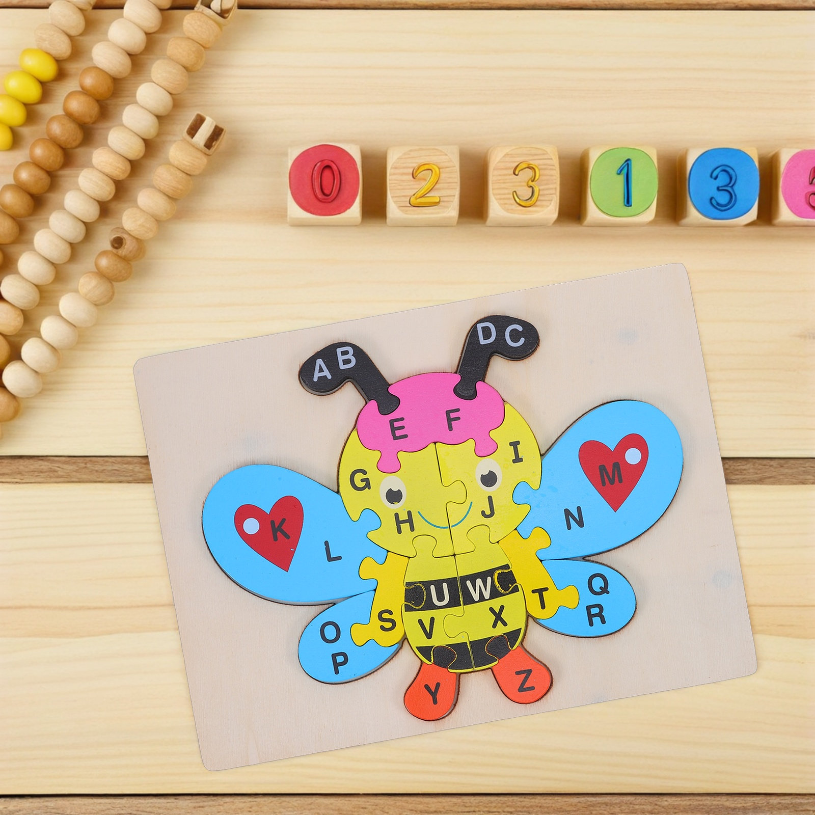 1 set houten ABC-puzzel in de  - Abc Kids Early Education recensie en prijs