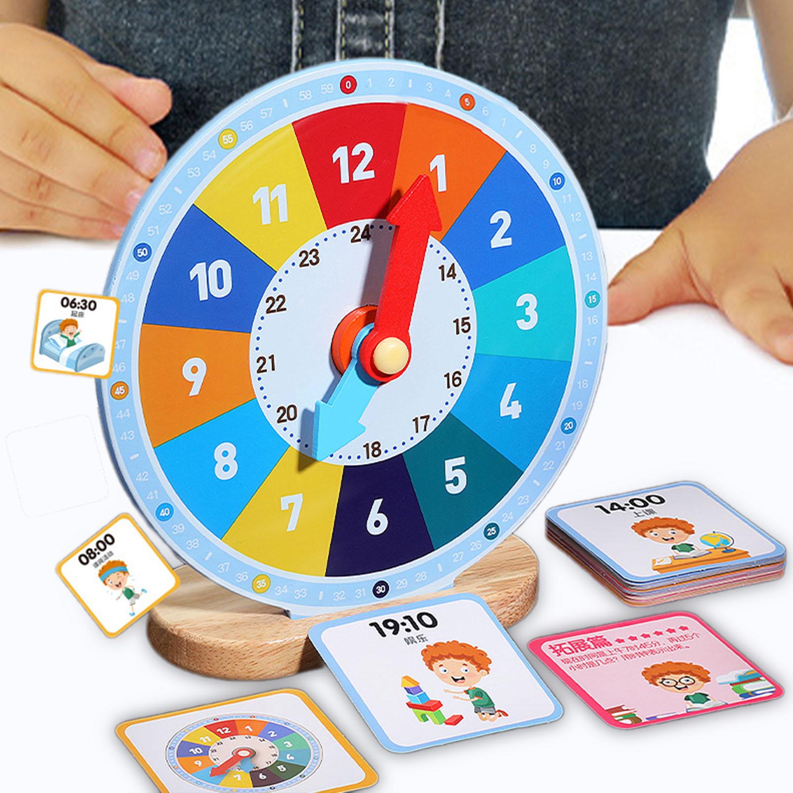 Houten educatieve klok, een le - Kids Education Number recensie en prijs