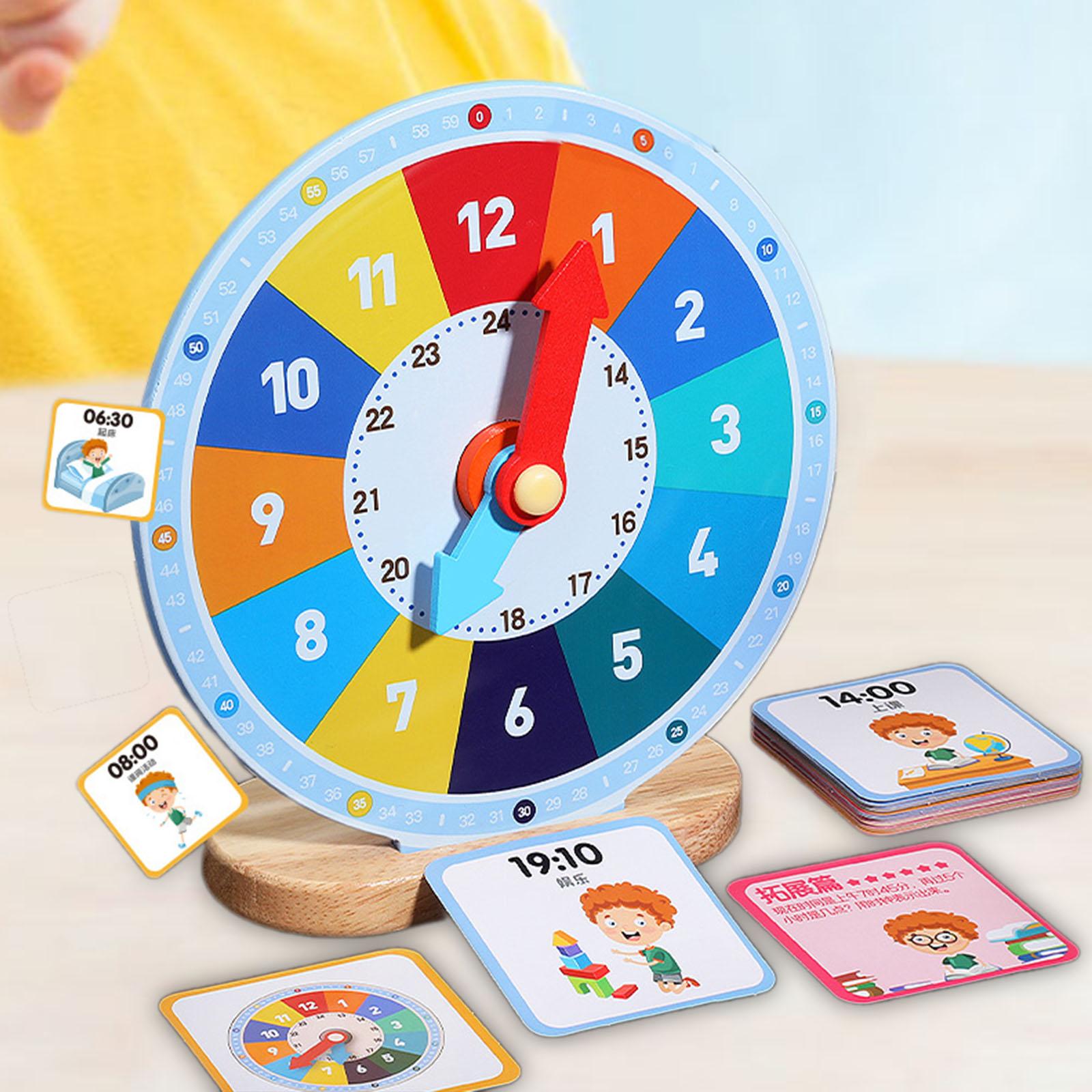 Houten educatieve klok, een le - Kids Education Number recensie en prijs